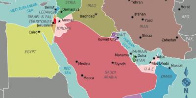 Mapa de Omán mapa de oriente medio