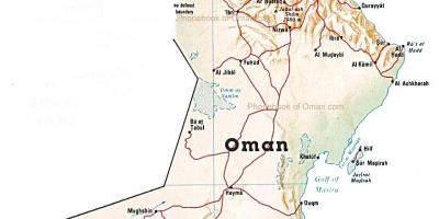 Omán mapa del país